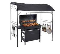 Relaxdays Pavillon barbecue en métal