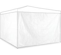 relaxdays Pavillon Parties latérales, set de 2, blanc