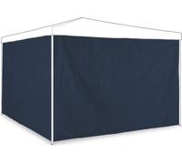 relaxdays Pavillon Parties latérales, set de 2, bleu foncé