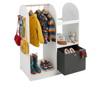 Relaxdays Penderie Enfant, 3 Crochets, Chambre d'enfant