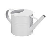 Relaxdays Petit arrosoir, 1,3 litres, pour Plantes d’intérieur, décoration, Design Vintage, nostalgique, métal, Blanc