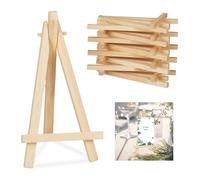 relaxdays Petit chevalet en bois Set de 10 pièces