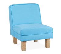 Relaxdays Petit Fauteuil pour Votre Bout de Chou, Enfants, HLP env. 60 x 45 x 52 cm, Chambre d'enfant, Bleu