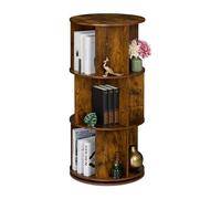 Relaxdays Petite bibliothèque, avec 15 Compartiments, Style Industriel, pour Livres et DVD, H x D : 104 x 50 cm, Marron