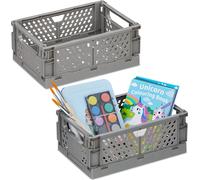 relaxdays Petite boîte pliante, set de 2 pièces