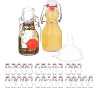 relaxdays Petites bouteilles avec bouchon à étrier Set