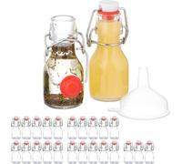 relaxdays Petites bouteilles avec bouchon à étrier Set