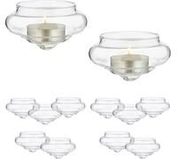 relaxdays Photophore flottant, set de 12 pièces