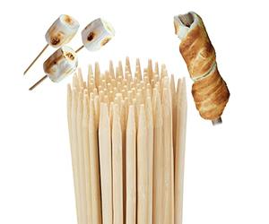 Relaxdays Pics brochettes Bambou Set de 200 Accessoires Barbecue Grill Guimauve 90 cm de Long, Nature