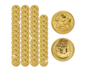 Relaxdays Pièce d’or en lot de 48