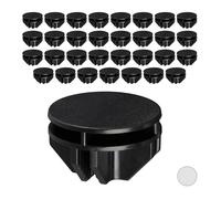Relaxdays Pièce de Fixation Raccord pour Armoire en Plastique 40x pièces cube de rangement noir