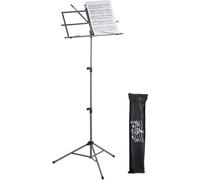 Relaxdays Pupitre de Musique, Pliable, métallique, réglable en Hauteur, H x L x P : 140 x 53 x 49 cm, Gris