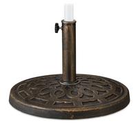 relaxdays Pied de parasol aspect fonte