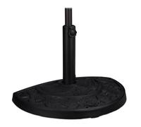 Relaxdays Pied De Parasol, Support Parasol, Porte-Parasol, Demi-Rond, Support De Balcon Noir