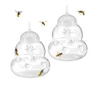 Relaxdays Piège à guêpes lot de 2 transparent