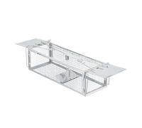 Relaxdays piège à Souris Vivante, Cage métallique, Attrape-Souris, Rats, 11,5 x 40 x 14,5 cm, souricière, argenté