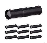 Relaxdays Pièges à taupes, set de 10, piège pour taupes, 2 ouvertures de contrôle, réglable, adapté aux animaux, noir