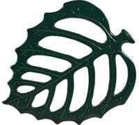 Relaxdays Plaque décorative pour Le Jardin, en Forme de Feuille, pour pelouse et Parterre, 26 x 32 cm, Verte