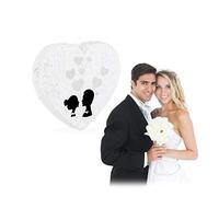 Relaxdays Pinata à Suspendre Cœur Blanc pour Enfants à remplir Anniversaire Jeux décoration, 10025186