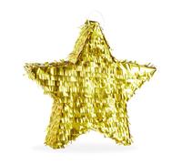 Relaxdays- Pinata à Suspendre Étoile, 10025183, Or