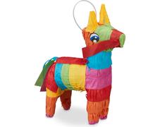 relaxdays Pinata âne multicolore