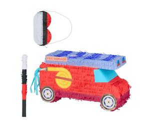 Relaxdays Piñata avec bâton et masque