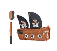 Relaxdays Pinata Bateau Pirate, Bâton & Masque