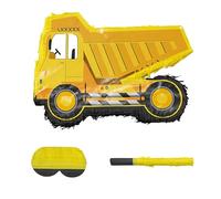 Relaxdays Piñata Chantier avec Masque, bâton, Remplissage, 30x40x8 cm, pour Anniversaire Enfants