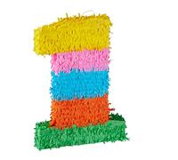 Relaxdays Pinata Chiffre 1, 10025189_903, Coloré, 1