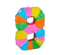 Relaxdays- Pinata Chiffre 8, 10025189_910, Coloré, 8