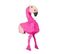 Relaxdays- Pinata Flamand Rose à Suspendre pour Enfants à remplir Anniversaire Jeu