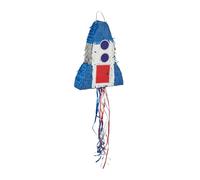 Relaxdays Piñata, forme une fusée, pour astronaute en herbe (unisexe), anniversaire, à suspendre, multicolore