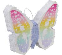 Relaxdays Pinata Papillon, à remplir, pour Un Anniversaire, à Suspendre, Enfants, HxLxP: 48 x 58 x 10 cm, Multicolore