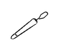 Relaxdays Pince à bois Fer forgé 46 cm – pour cheminée, poêle et briquettes, Noir