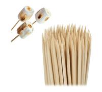 Relaxdays Piques à brochettes, Lot de 500, Pics en Bambou, 40 cm de Long, pour Viande, légumes, Barbe à Papa, Nature