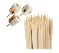 relaxdays Piques Bois, Lot de 300, Bambou, brochettes Barbecue, 40 cm de Long, bâtonnets Barbe à Papa, Ø 4 mm, Nature