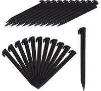 relaxdays Piquets en plastique, set de 32 pièces