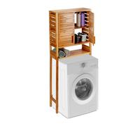 Relaxdays Placard de machine à laver en bambou