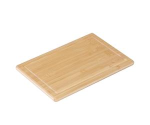 Relaxdays Planche à découper en Bambou avec rainure pour jus, antidérapante, 30 x 45 cm, Naturel