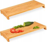 relaxdays Planche à découper en bambou, lot de 2