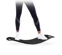 Relaxdays Planche d’équilibre Twist Board Balance Board entraînement fitness muscles abdos jambes 150 kg, noir