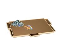 Relaxdays Planche à Puzzle, 6 tiroirs Amovibles, Jusqu’à 1500 pièces, Surface élevée, Support en Bois, Nature