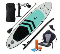 Relaxdays Planche Sup Gonflable avec siège, kit pagaie & Pompe, Multicolore
