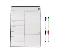 Relaxdays Planificateur menu hebdo magnétique