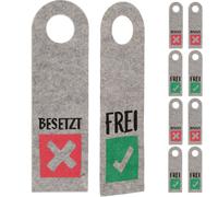 relaxdays Plaque de porte Occupé Libre Set de 10 pièces