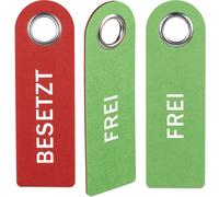 relaxdays Plaque de porte Occupé Libre Set de 3 pièces