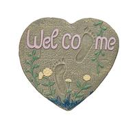 Relaxdays Plaque décorative pour Le Jardin, Fonte de Fer, pour pelouse et Parterre, 33 x 32 cm, Multicolore