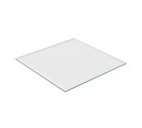 Relaxdays Plaque en Verre de sécurité trempé, pour Table et cheminée, carrée, 80x80 cm, 8 mm d'épaisseur, Transparente