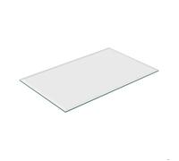 Relaxdays Plaque en verre de sécurité trempé, pour table et cheminée, rectangulaire, 100x62 cm, 8 mm, transparente