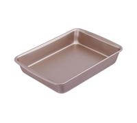 Relaxdays Plat à gratin, revêtement antiadhésif, rectangulaire, Lasagne, rôti, Tiramisu, 4 litres, Acier, Four, Marron